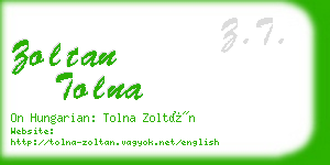 zoltan tolna business card